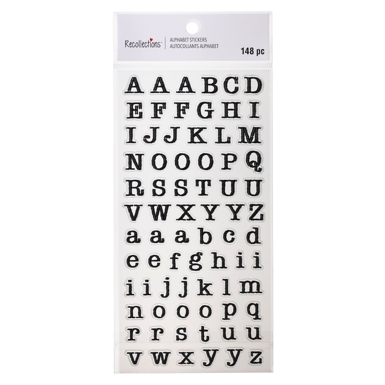 Black Typewriter Alphabet Stickers by Recollections&#x2122;